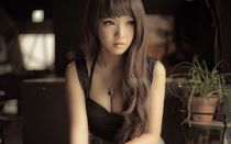 Jeans clad asian strips to