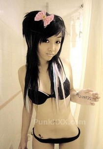 Young great brunette
